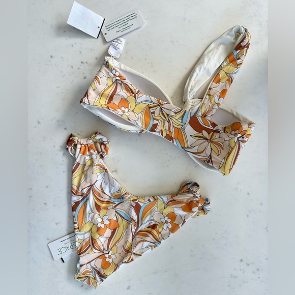 NWT L*Space 2-Pc Set - Mick Asymmetric Top & Jagger Bottom in Soulshine Floral - Picture 8 of 11